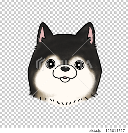 Shiba Inu Face (Black Sesame) 123815727