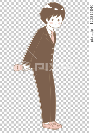 高校生の男の子が卒業証書を筒に入れて持って入る可愛いセピア調のイラスト 卒業式のイラスト 高校生の男の子が卒業証書を筒に入れて持って入る可愛いセピア調のイラスト 卒業式のイラスト 123815840