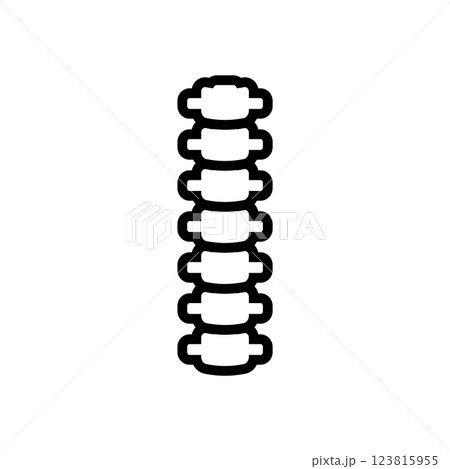 Spine icon logo design template isolated illustration Spine icon logo design template isolated illustration 123815955