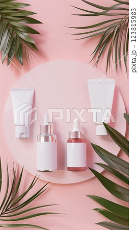 Blank serum bottle skincare liquid container treatment packaginBlank bottle skincare liquid container treatment packaging branding product 123815983
