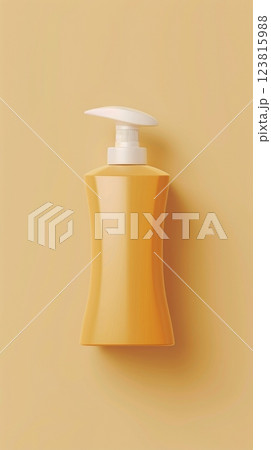 Blank serum bottle skincare liquid container treatment packaging branding product 123815988