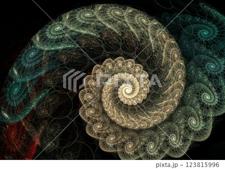 天上の龍影 123815996