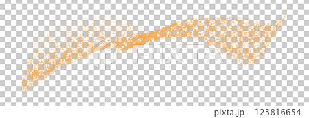 Separate orange crayon brush strokes on transparent background. Separate orange crayon brush strokes on transparent background. 123816654