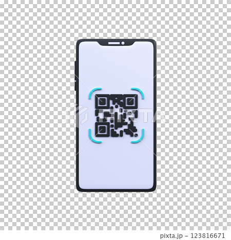 Qr code for payment. QR code scan to smartphone. 123816671