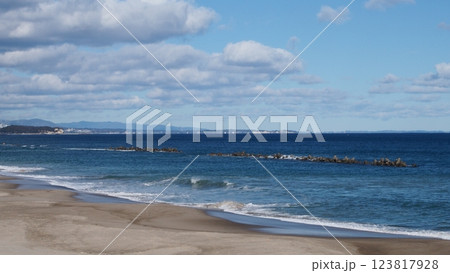 冬の伊師浜海岸海水浴場 冬の伊師浜海岸海水浴場 123817928