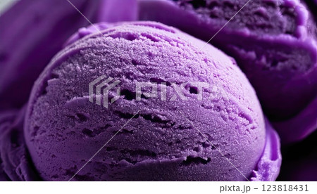 《AI画像》グレープ味のアイスクリーム 《AI画像》グレープ味のアイスクリーム 123818431