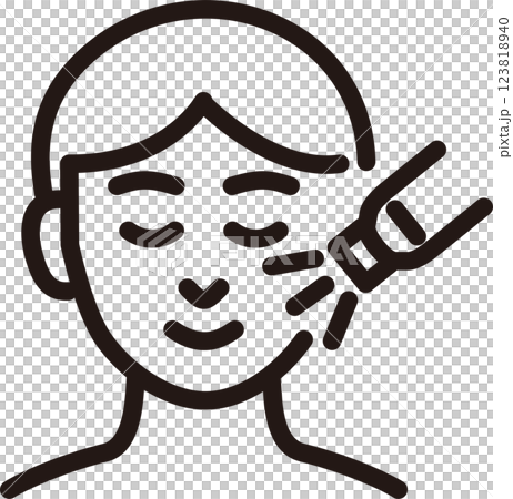 美容医療 美容整形 人物 女性 ラインアイコン 線 ピクトグラム デザイン イラスト 素材 美容医療 美容整形 人物 女性 ラインアイコン 線 ピクトグラム デザイン イラスト 素材 123818940