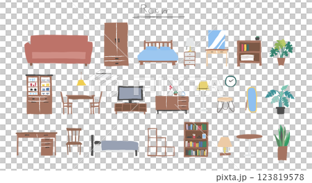 家具家電インテリア 123819578