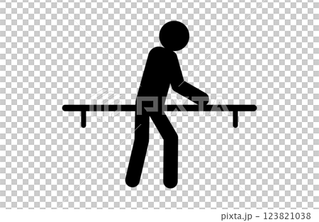 Icon of a person providing care, representing rehabilitation and nursing care 123821038