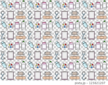 Medical seamless pattern A-4 123821207
