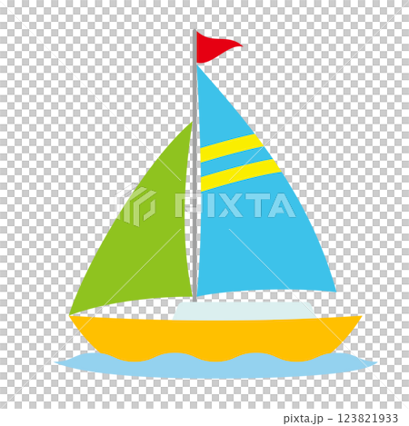 ヨットのイラスト 123821933