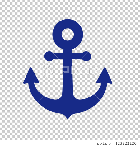 Navy blue anchor mark 123822120