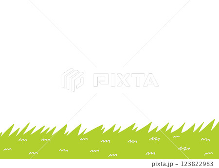 シンプルな草の背景素材 123822983