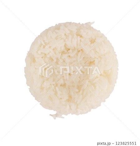 Jasmine rice isolated on white background 123825551