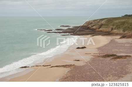 View of Lourtuais beach. 123825815