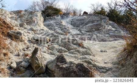 奈良香芝のどんづる峰（屯鶴峰）の奇観 123826845