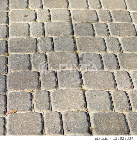 Interlock bricks used for the outdoor pavement Interlock bricks used for the outdoor pavement 123828334