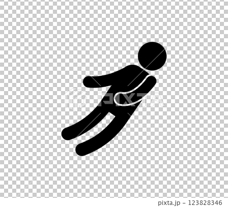Pictogram of a staggering person Vector 123828346