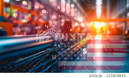 中国と米国のグローバル経済影響 中国と米国のグローバル経済影響 123828643