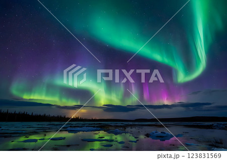 abstract background with magic stars 123831569