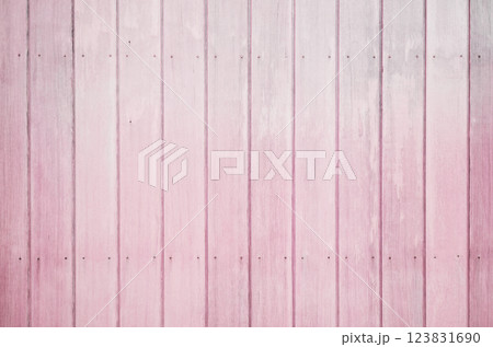 ビンテージ木板壁の背景素材_質感のある木目テクスチャ 123831690