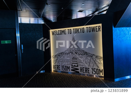 東京　港区　東京のシンボル 東京タワー大展望台 123831899