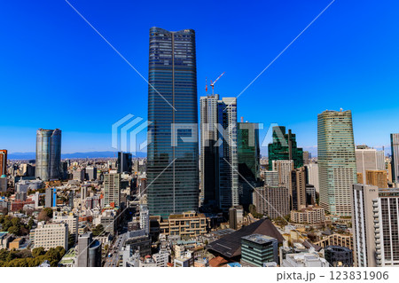 東京　港区　東京のシンボル 東京タワー大展望台からの眺め 123831906