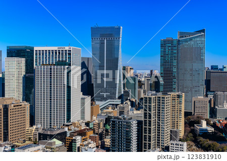 東京　港区　東京のシンボル 東京タワー大展望台からの眺め 123831910