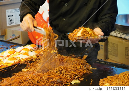 屋台 焼きそば イメージ 屋台 焼きそば イメージ 123833513