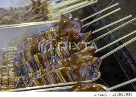 屋台 イカ焼き イメージ 屋台 イカ焼き イメージ 123833939