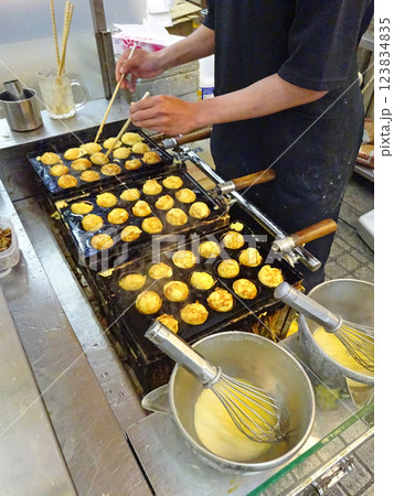 明石焼き　玉子焼き　明石焼　玉子焼　明石名物　出し汁 123834835