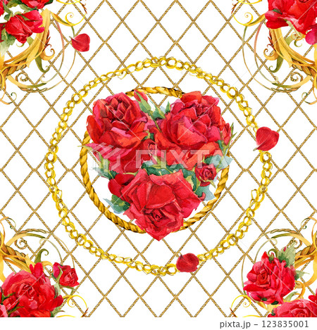 scarf textile design and roses flowers borders pattern 123835001
