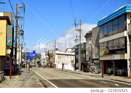 白馬駅周辺の風景(長野県白馬村)【2025.3】 123835425