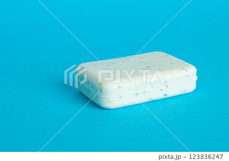 Soap Bar Isolated, Body Care Cosmetic, Fruit Soapy Detergent, Solid Shampoo, Glycerin Soap 123836247
