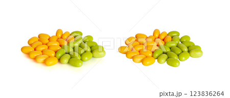 Color Dietary Supplements, Vitamin Capsules, Mineral Pills, Healthy Multivitamin Capsule Color Dietary Supplements, Vitamin Capsules, Mineral Pills, Healthy Multivitamin Capsule 123836264