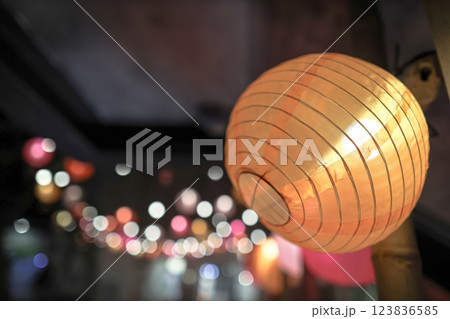 Feb 10 2025 Lanterns Illuminated During a Festive Evening Celebration 123836585