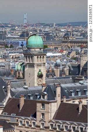 Aerial view of the Observatory tower of the Paris-Sorbonne University Aerial view of the Observatory tower of the Paris-Sorbonne University 123836971