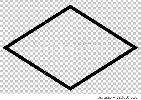 ひし形のフレーム素材 ひし形のフレーム素材 123837318