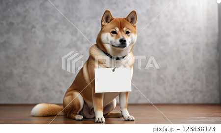 柴犬 ドック・メッセージボード 柴犬 ドック・メッセージボード 123838123
