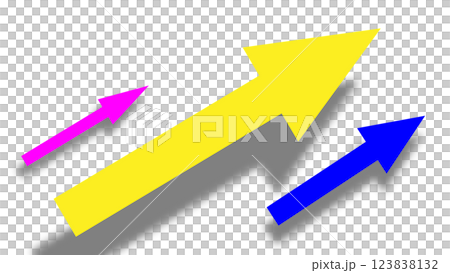 Arrow rising image with shadow Arrow rising image with shadow 123838132