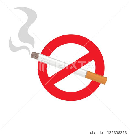 Isolated no smoking sign, no smoking. Isolated no smoking sign, no smoking. 123838258