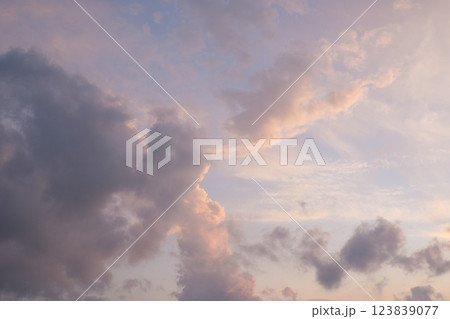 colorful clouds and sky,Dusk, Sunset Sky Clouds in the Evening with colorful Orange, Yellow, Pink and red sunlight and Dramatic storm clouds on Twilight sky colorful clouds and sky,Dusk, Sunset Sky Clouds in the Evening with colorful Orange, Yellow, Pink and red sunlight and Dramatic storm clouds on Twilight sky 123839077