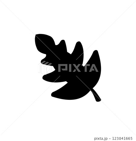 Tropical Palm Leaf, Banana Tree Branch Solid Flat Vector Icon Isolated on White Background Tropical Palm Leaf, Banana Tree Branch Solid Flat Vector Icon Isolated on White Background 123841665