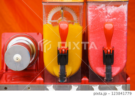 Close up of slushy machine 123841779