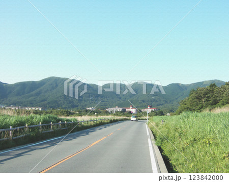 箱根の道。仙石原。イラスト風の写真。 123842000