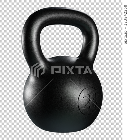 Kettlebell fitness weight, 24 kg heavy cast iron powerlifting equipment 123842259