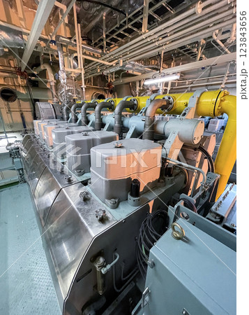 Dual fuel main engine of LNG vessel 123843656