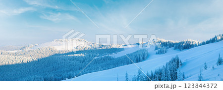 morning autumn mountain panorama morning autumn mountain panorama 123844372