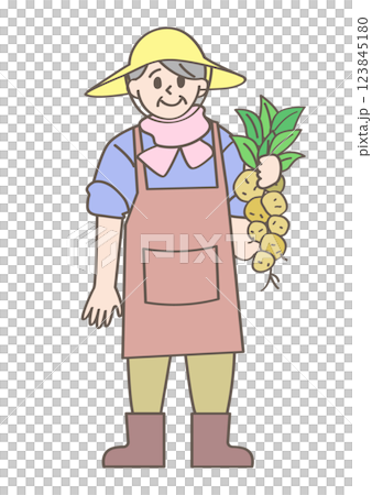 じゃがいも農家の人 123845180