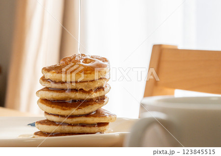 美味しいホットケーキ 123845515